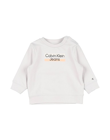 CALVIN KLEIN JEANS Sweatshirt Light grey 95% Cotton, 5% Elastane