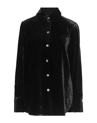 VINCE. Solid colour shirts & blouses Black 79% Viscose, 21% Polyester