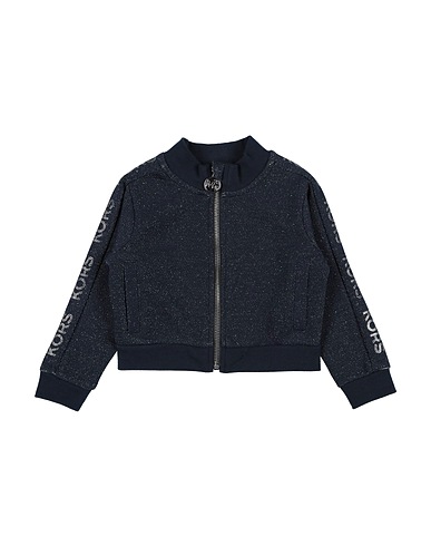 MICHAEL KORS KIDS Sweatshirt Navy blue 91% Cotton, 9% Metallic fiber