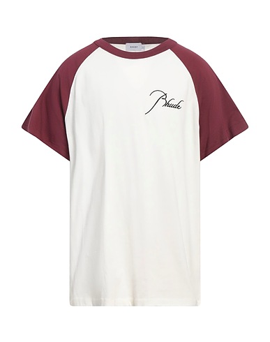 RHUDE T-shirt Bianco 100% Cotone