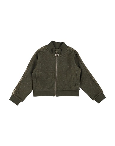 MICHAEL KORS KIDS Felpa Verde militare 91% Cotone, 9% Fibra di metallo