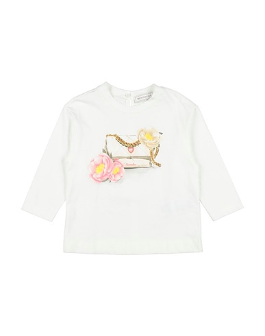 MONNALISA T-Shirt Weiß 100% Baumwolle