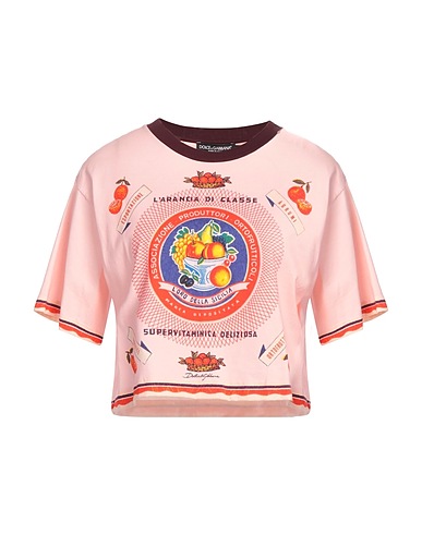 DOLCE&GABBANA Crop top Blush 100% Cotton