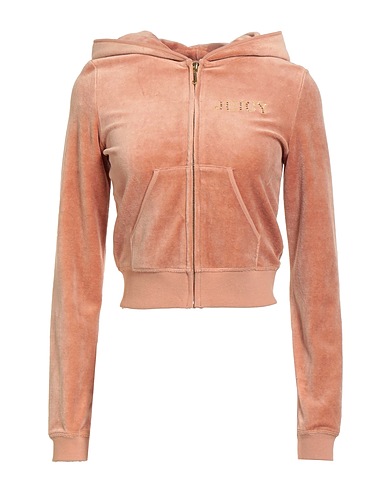 JUICY COUTURE Hooded track jacket  Camel 46% Cotton, 32% Bamboo, 22% Polyester