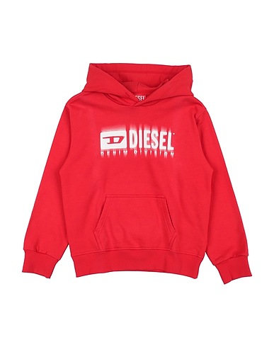DIESEL Sweatshirt Red 100% Cotton, Elastane