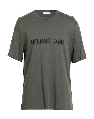 HELMUT LANG T-shirt Vert militaire 100% Coton