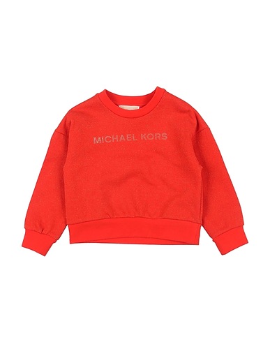 MICHAEL KORS KIDS Sweatshirt Tomato red 91% Cotton, 9% Metallic fiber, Elastane