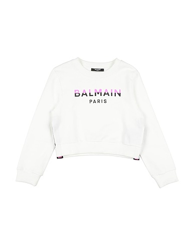 BALMAIN Sweatshirt White 100% Cotton, Elastane, Polyester