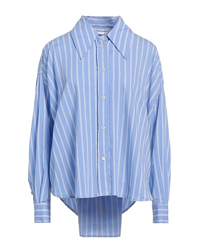 EMMA & GAIA Striped shirt Blue 86% Viscose, 14% Polyamide