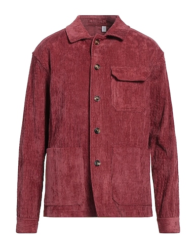 LARDINI Solid colour shirt 55% Viscose, 44% Cotton, 1% Elastane