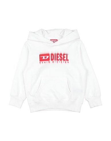 DIESEL Felpa Bianco 100% Cotone, Elastan