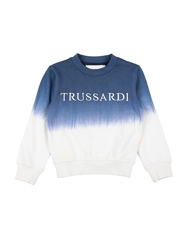 TRUSSARDI JUNIOR Sweatshirt Taubenblau 100% Baumwolle
