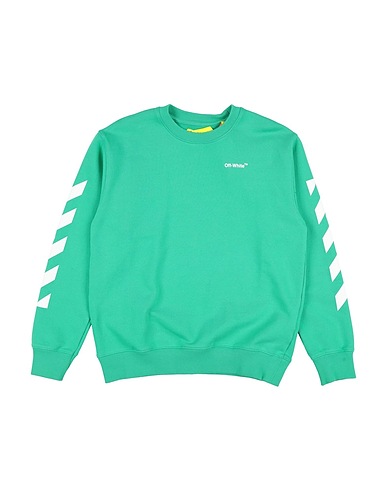 OFF-WHITE™ KIDS Sweatshirt Green 100% Cotton, Elastane