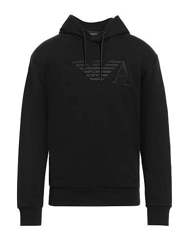 EMPORIO ARMANI Hooded sweatshirt Black 100% Cotton