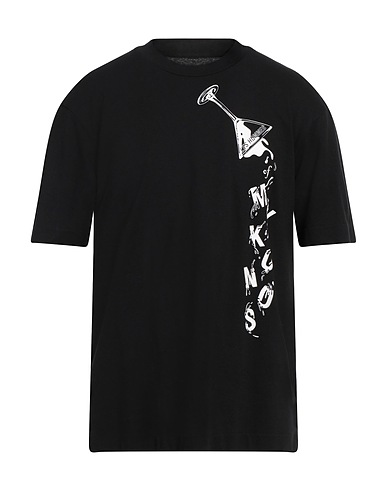 LES HOMMES T-shirt Black 100% Cotton
