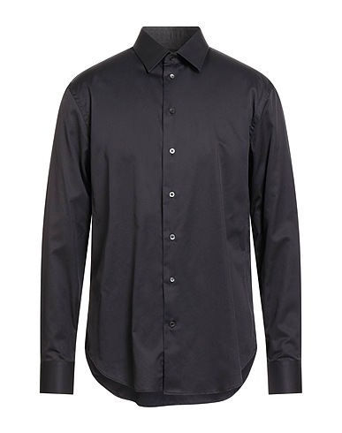 EMPORIO ARMANI Solid colour shirt Black 100% Cotton