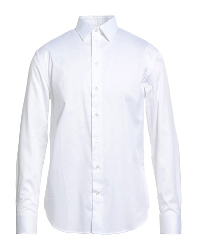 EMPORIO ARMANI Solid colour shirt White 100% Cotton