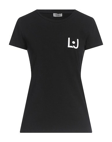 LIU •JO T-Shirt Schwarz 95% Baumwolle, 5% Elastan