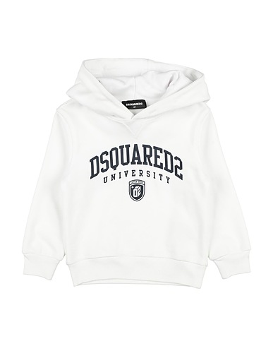 DSQUARED2 Hooded track jacket BIANCO 100% Cotton