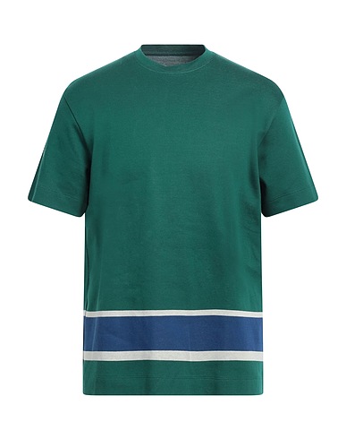 EMPORIO ARMANI Basic T-Shirt Emerald green 100% Cotton