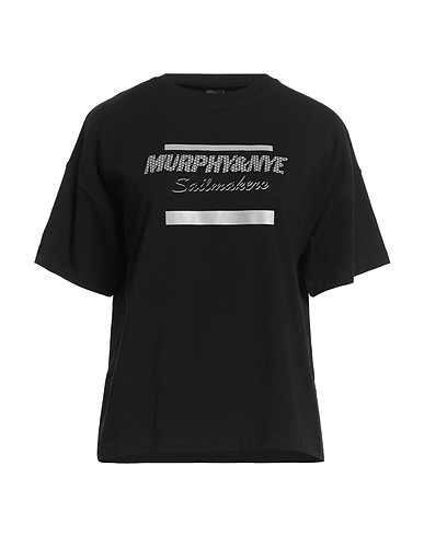 MURPHY & NYE T-shirt Black 96% Cotton, 4% Elastane