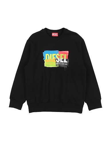 DIESEL Sweatshirt Black 100% Cotton, Elastane