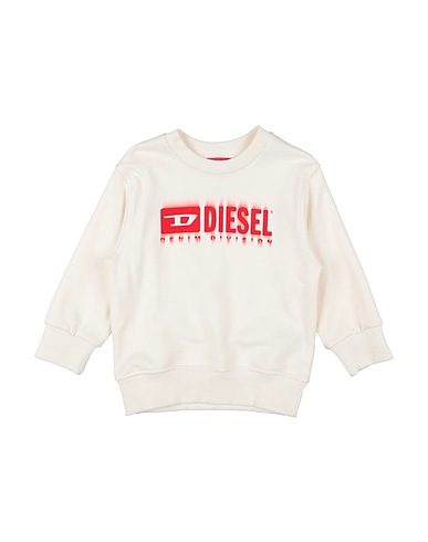 DIESEL Felpa Avorio 100% Cotone, Elastan