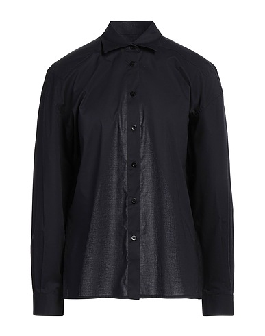 LANEUS Camicie e bluse tinta unita Nero 100% Cotone