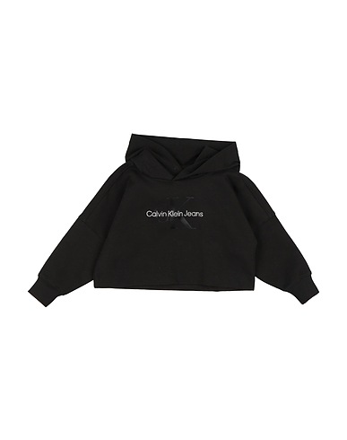 CALVIN KLEIN JEANS Sweatshirt Black 80% Cotton, 16% Recycled polyester, 4% Elastane