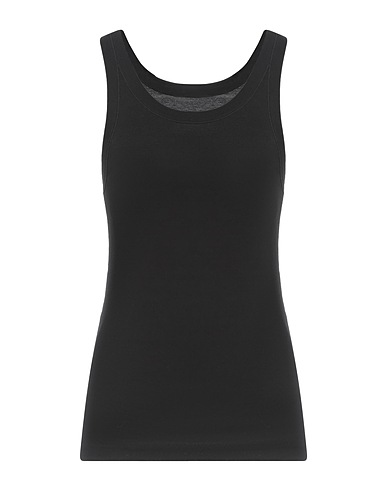 LANEUS Tank top Black 100% Cotton