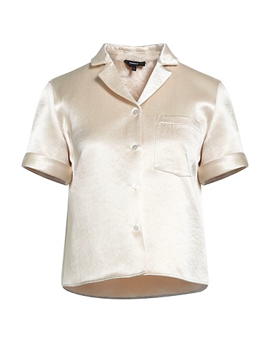 THEORY Solid colour shirts & blouses Ivory 100% Acetate