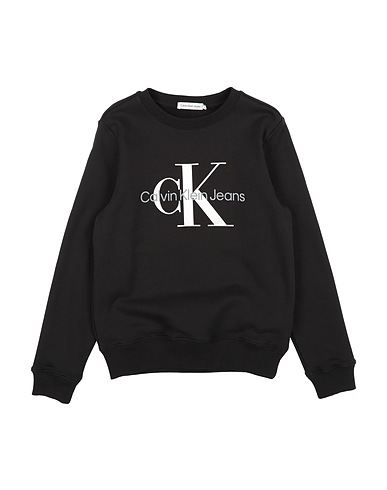 CALVIN KLEIN JEANS Felpa Nero 100% Cotone