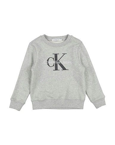 CALVIN KLEIN JEANS Sweatshirt Hellgrau 100% Baumwolle