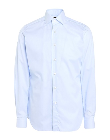 CELLINI Camicia a righe Celeste 100% Cotone