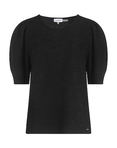 CALVIN KLEIN Top Black 97% Polyester, 3% Elastane