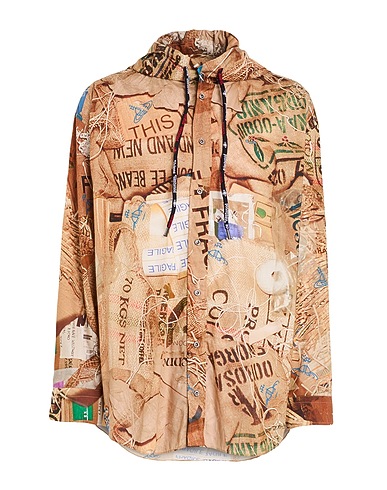 VIVIENNE WESTWOOD Patterned shirt Sand 100% Cotton, Viscose, Polyester, Polyamide, Elastane
