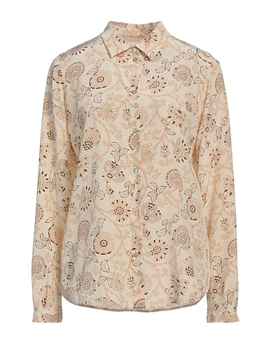 MOMONÍ Floral shirts & blouses Cream 100% Silk