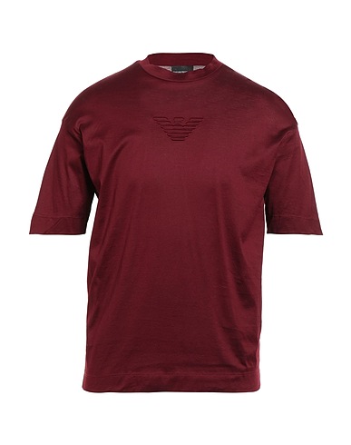 EMPORIO ARMANI T-shirt Burgundy 100% Cotton
