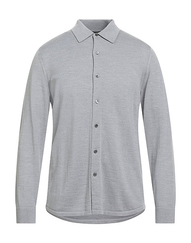 THEORY Camisa lisa Gris 98% Lana Merina, 2% Otras Fibras