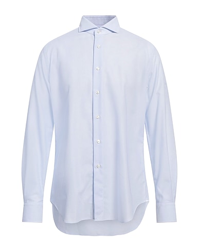 CELLINI Solid color shirt 98% Cotton, 2% Elastane