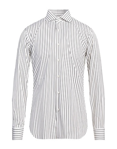BARBA Napoli Striped shirt White 100% Cotton