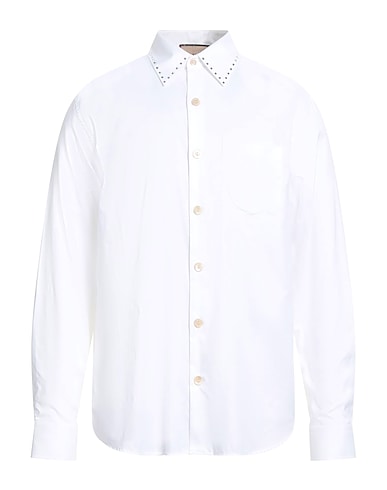 GUCCI Shirts White 100% Cotton, Polyester, Glass