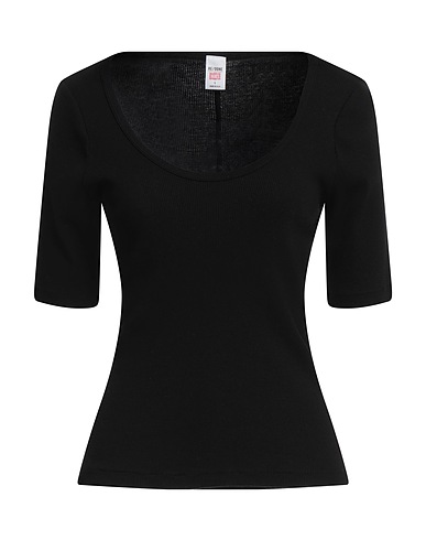 RE/DONE by HANES T-shirt basique Noir 100% Coton