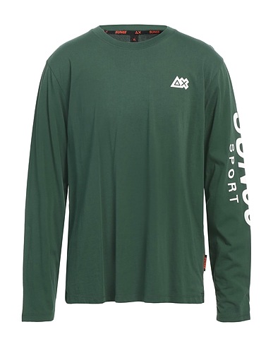 SUN 68 T-shirt SPORT Green 100% Cotton