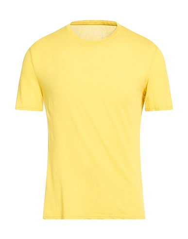 FEDELI Basic T-Shirt Yellow 100% Cotton