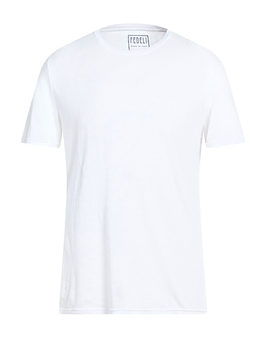 FEDELI Basic T-Shirt White 100% Cotton