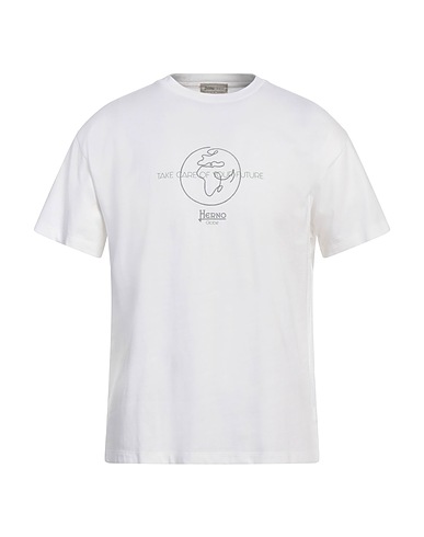 HERNO T-shirt GLOBE 100% Cotton