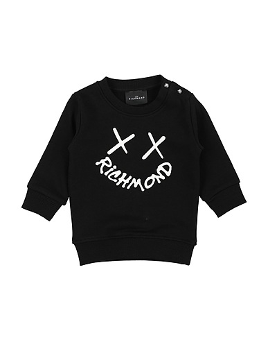 JOHN RICHMOND Sweatshirt Black 86% Cotton, 14% Polyester