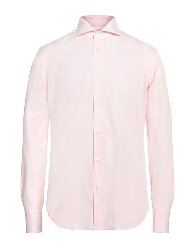 BORSA Solid color shirt Pink 100% Cotton