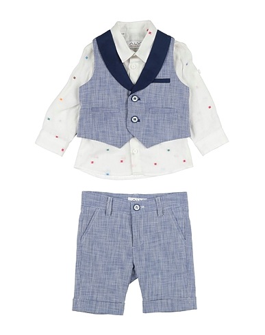 ALV by ALVIERO MARTINI Baby co-ord  Blue 99% Linen, 1% Cotton